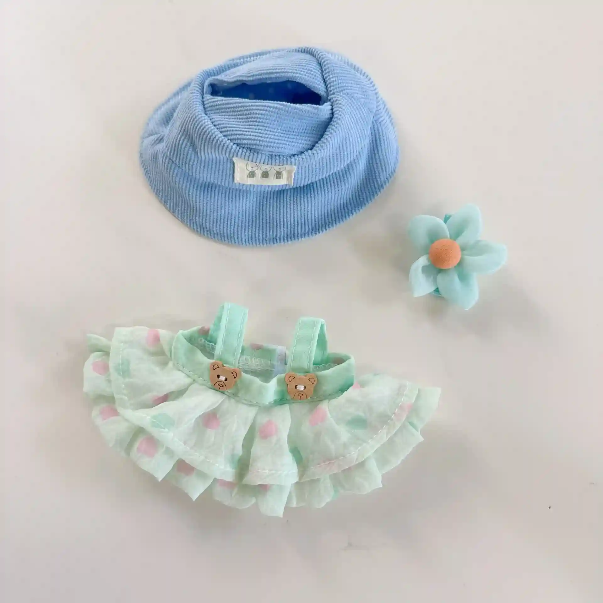 high quality cloth materials labubu doll outfit set