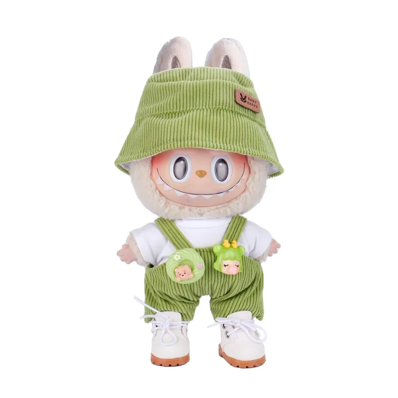 high quality cotton and corduroy 17cm labubu doll outfit