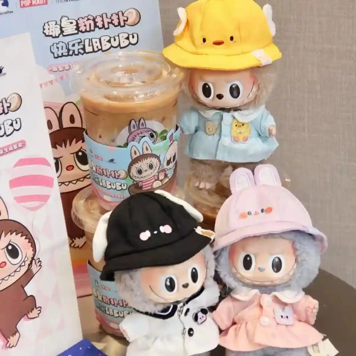 high quality cotton labubu doll clothes 17cm school uniform
