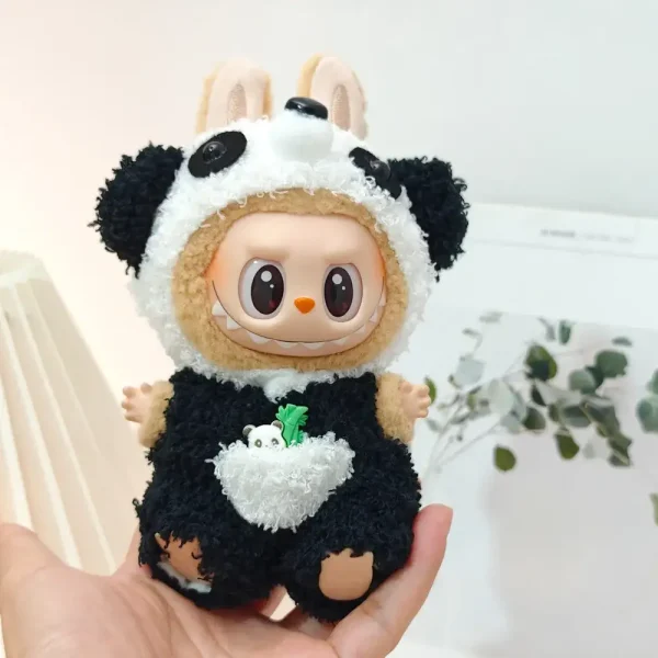 high quality handmade labubu frog costume for 15 17cm dolls