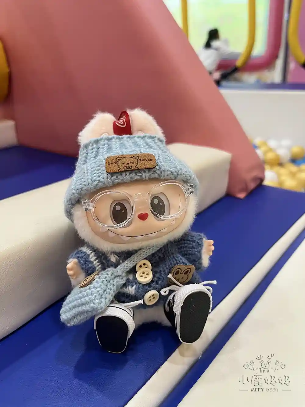 high quality knitted labubu clothes set for collectors
