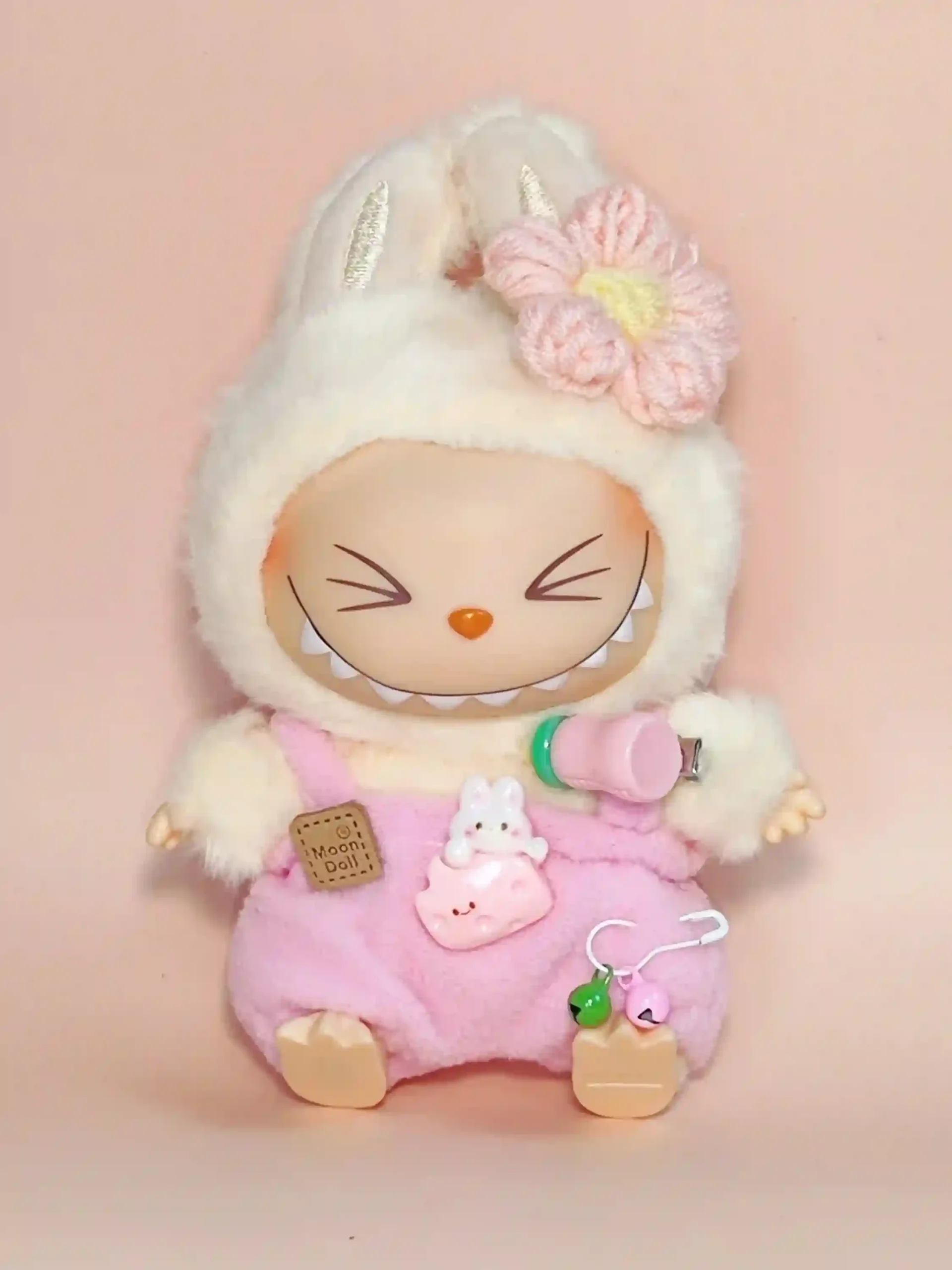 high quality labubu bunny clothes with mini bottle accessory scaled