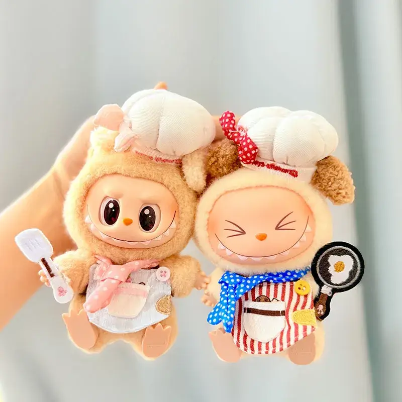 high quality labubu chef clothes 4pcs pack kids gift