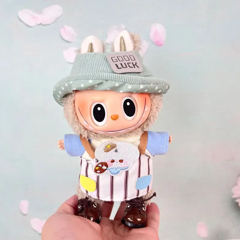 high quality labubu clothes hairpin flower outfit