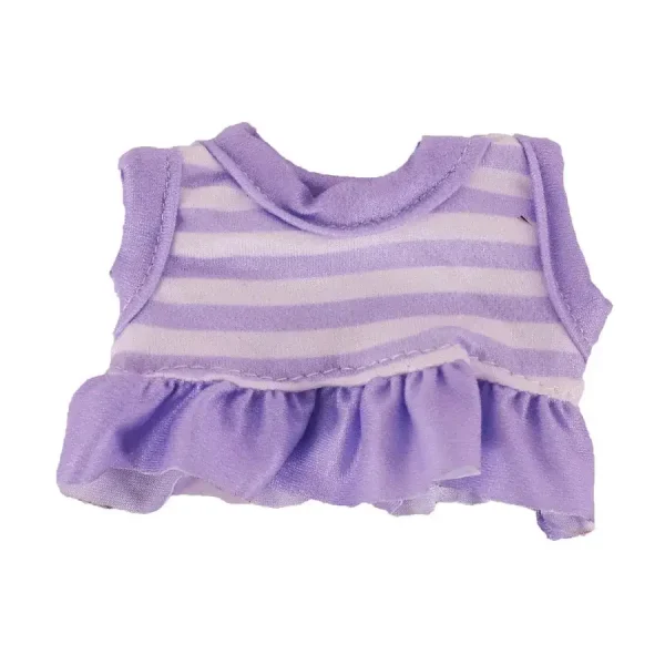 high quality labubu doll clothes 15 17cm floral dress striped shirt set