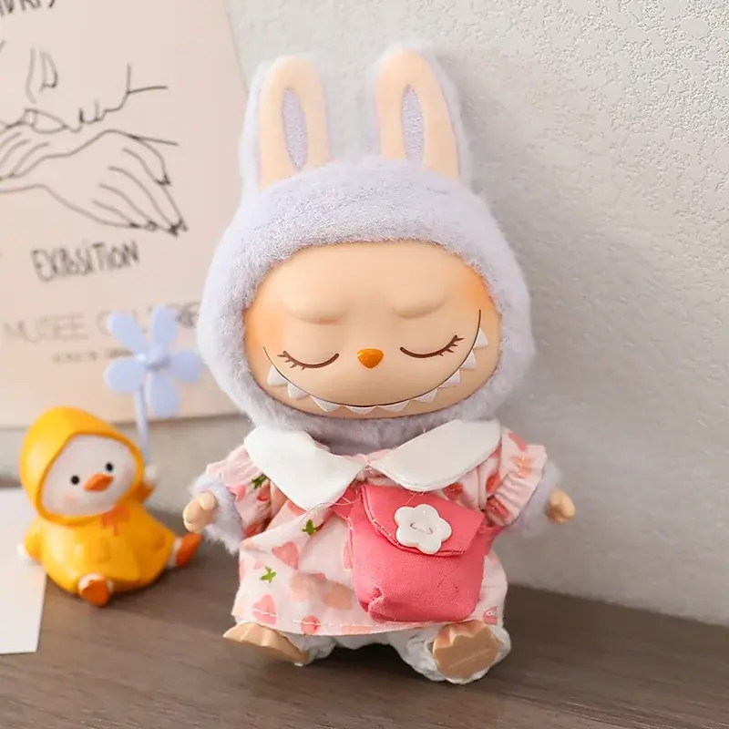 high quality labubu doll clothes bunny costume set