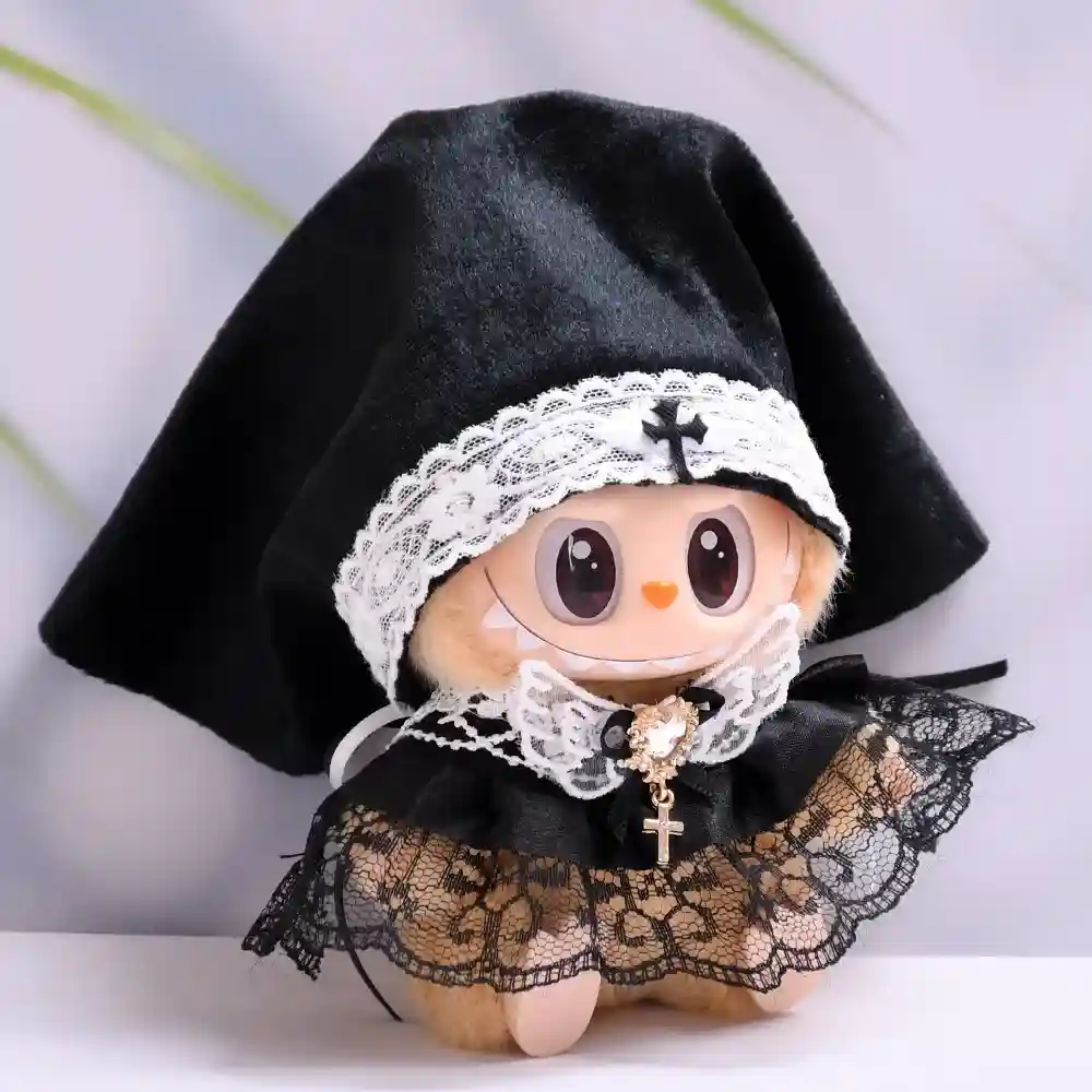 high quality labubu doll nun costume clothing set