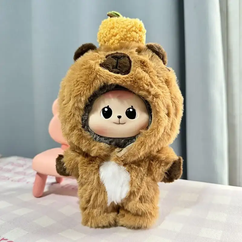 high quality labubu doll onesie outfit with pineapple hat accessory