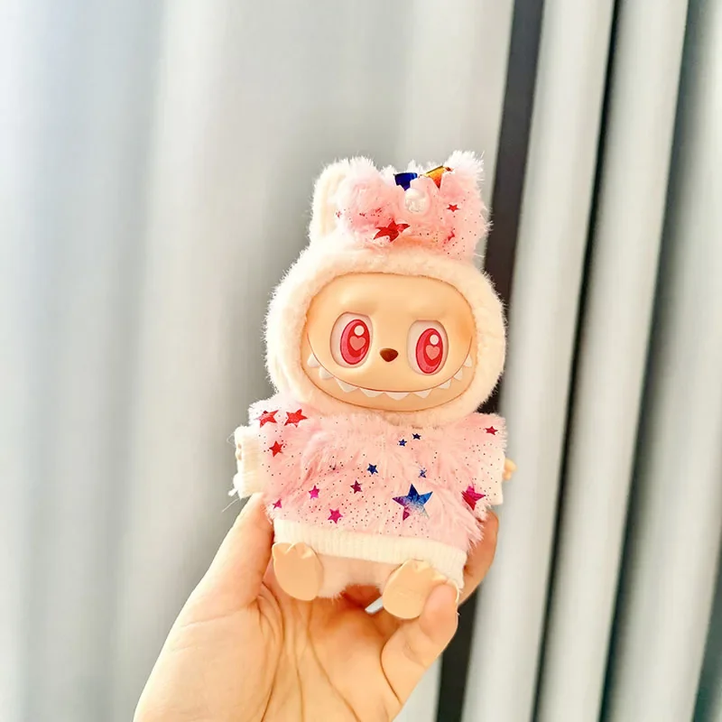 high quality labubu doll sweater outfit set with headband
