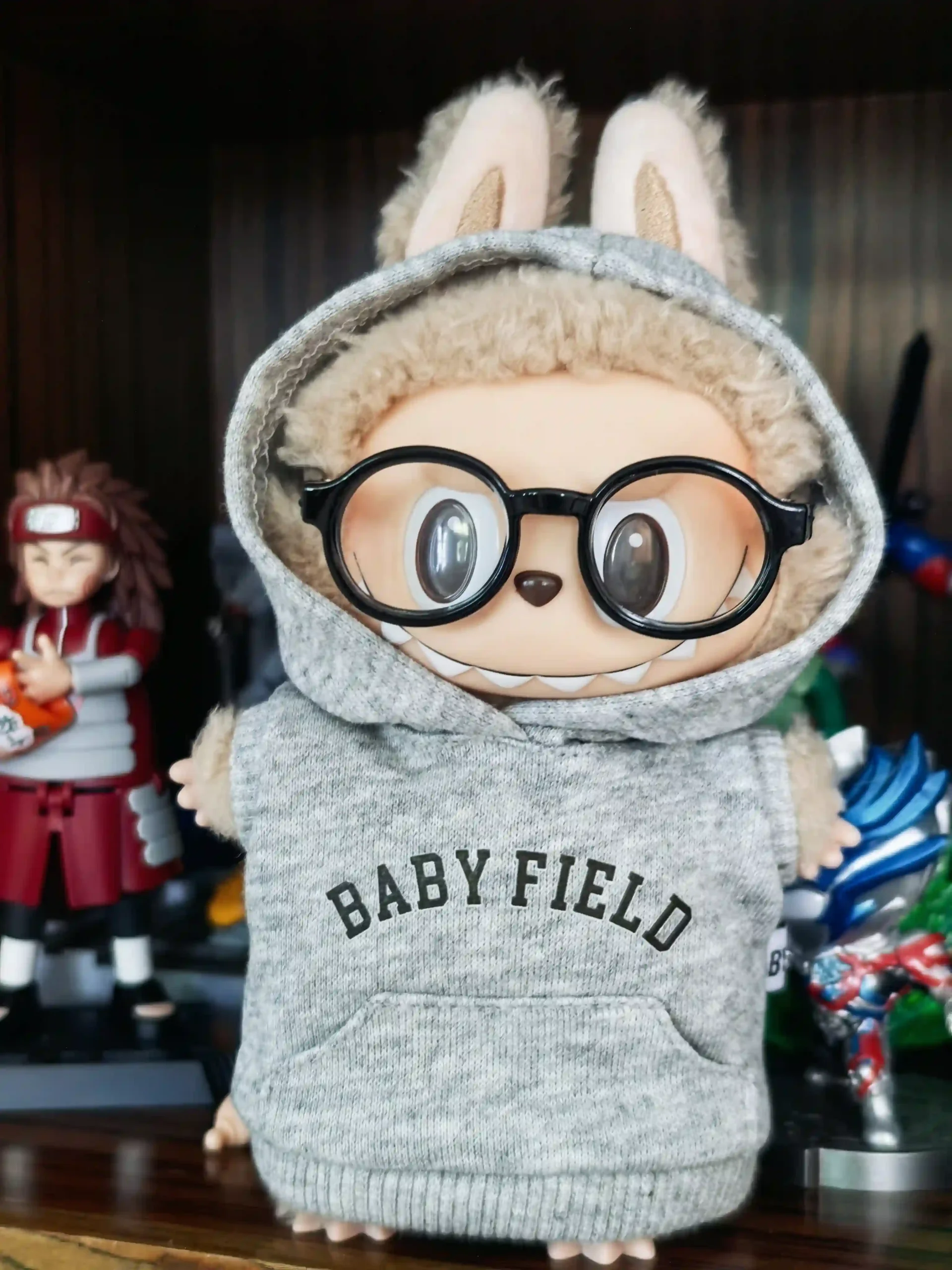 high quality labubu hoodie outfit 17cm doll perfect fit scaled