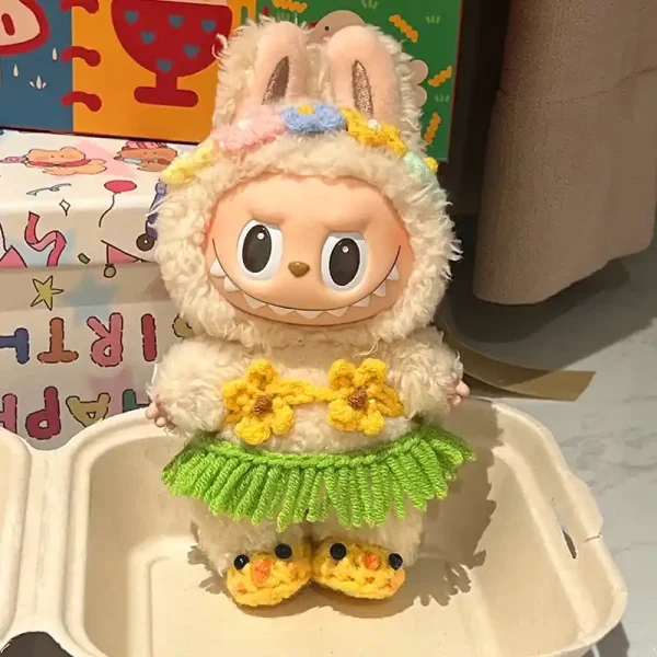 high quality materials labubu doll clothing set durable and charming