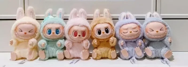 high quality pvc labubu bunny costume keychain doll