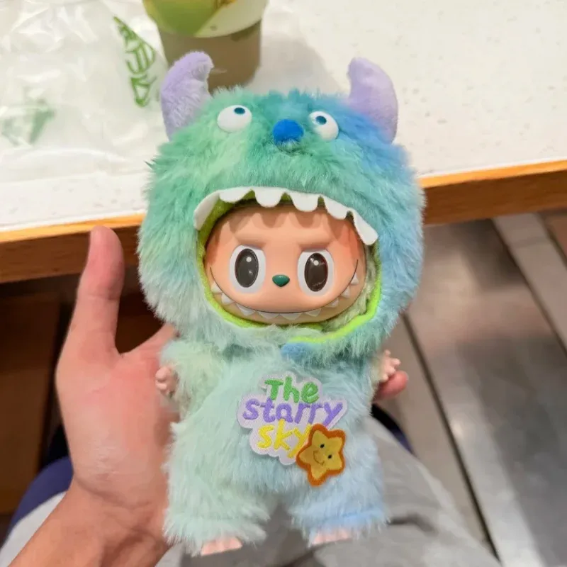 high quality short plush monster costume for 17cm Labubu