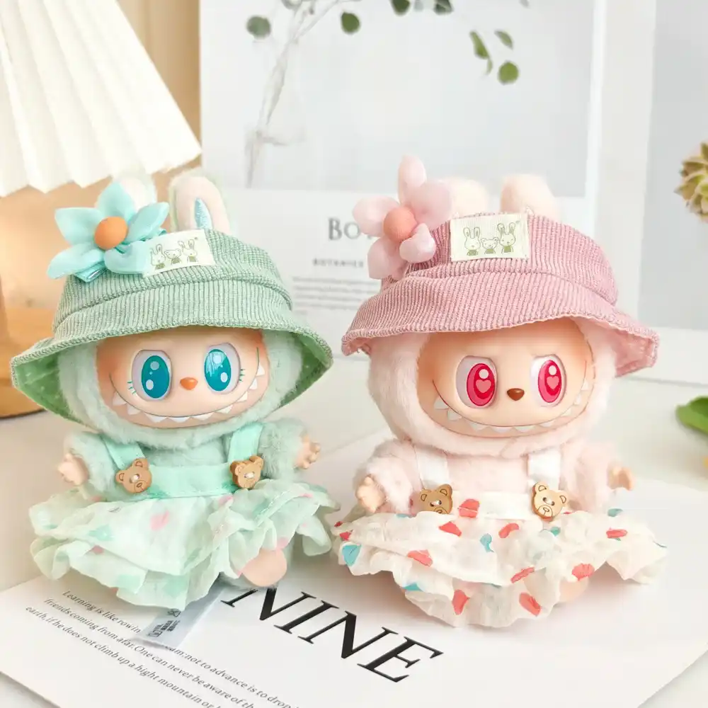 high quality soft cloth labubu doll outfit set bunny ears detail
