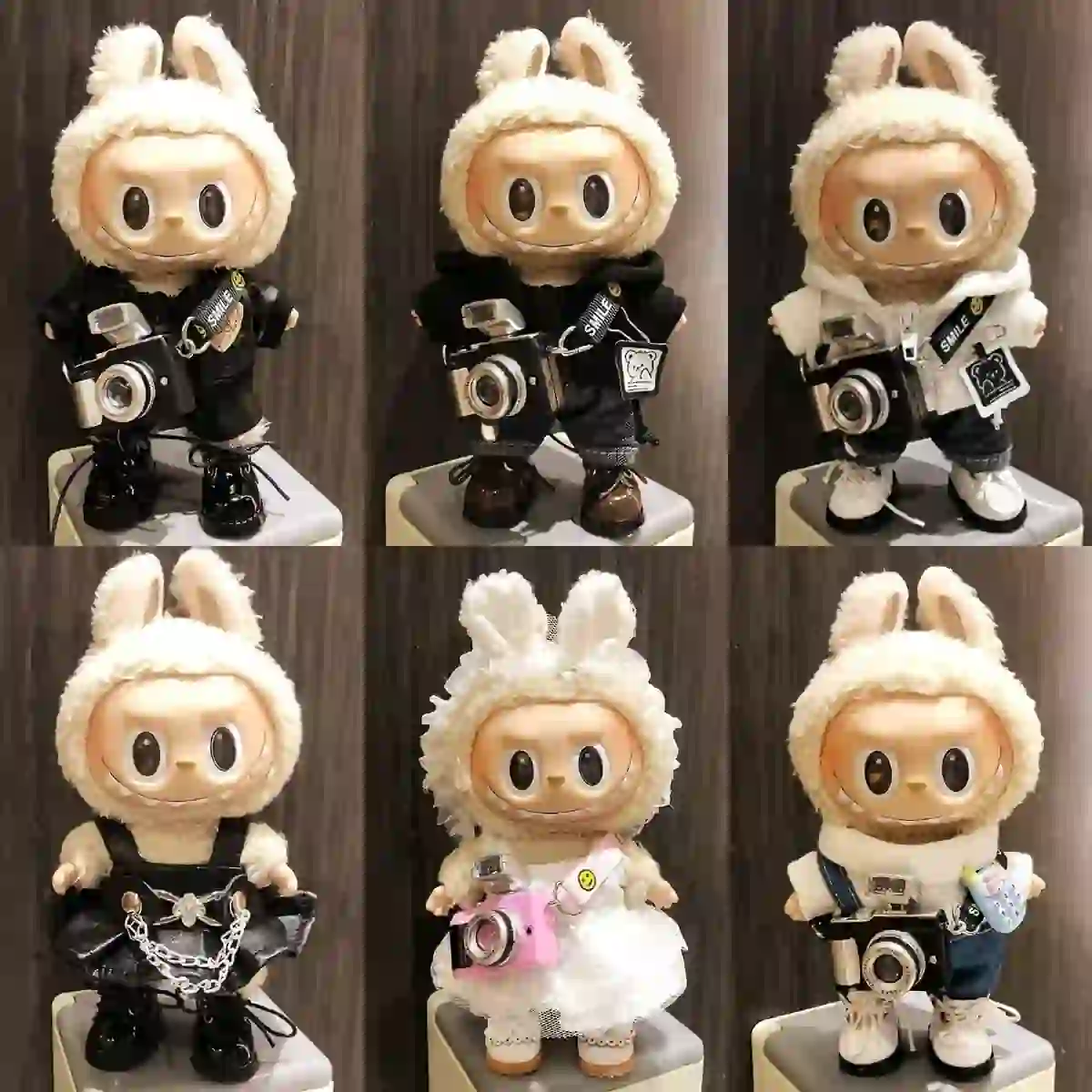 high quality stitching 17cm Labubu clothing accessories for dolls