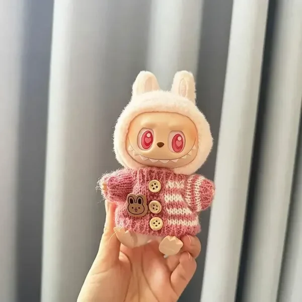 image showing labubu knit outfit size and fit