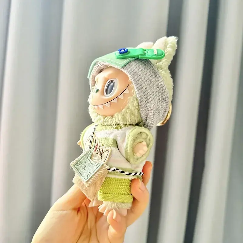 kawaii streetwear style labubu doll clothing ensemble