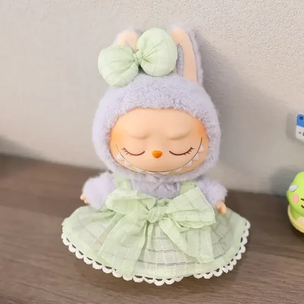 korean style labubu doll clothes 17cm dress outfit