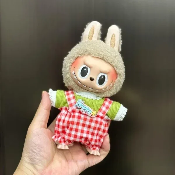 kpop exo themed labubu doll clothes bunny overalls set