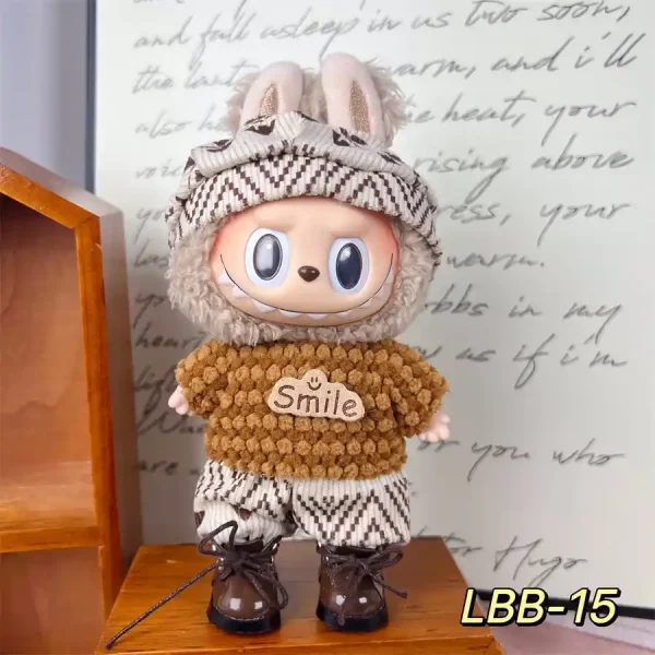 labubu 17cm clothing set attention to detail