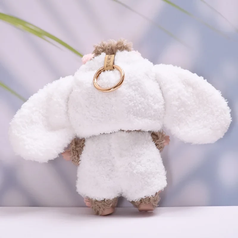 labubu bunny costume keychain for 15 17cm v1 v2 v3 plush dolls