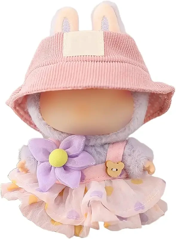 labubu bunny outfit pastel colors 17cm doll clothes