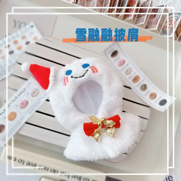 labubu christmas doll clothes with jingle bell sound