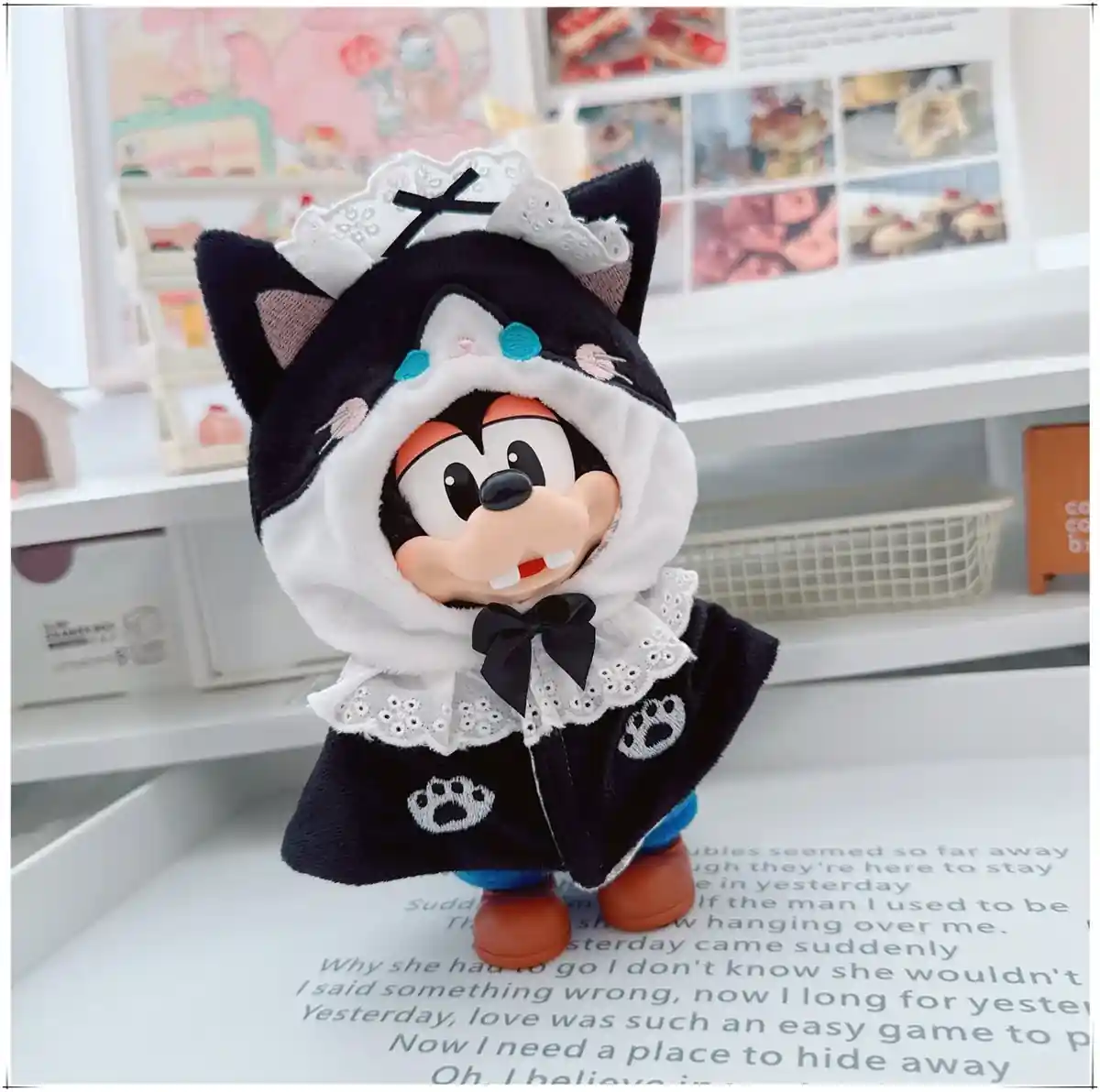 labubu doll 15 17cm animal hooded cloak expressive eyes charming ears