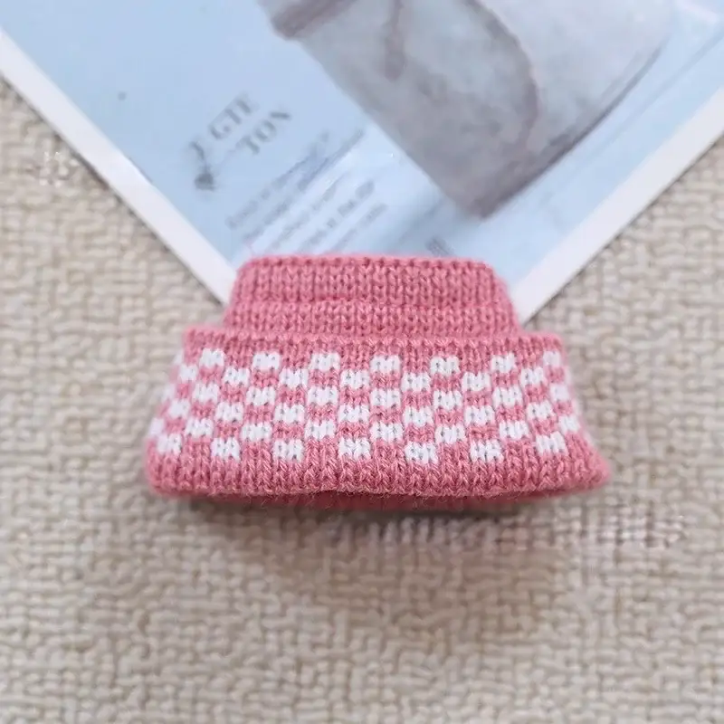 labubu doll accessories cute knitted sweater hat and camera set