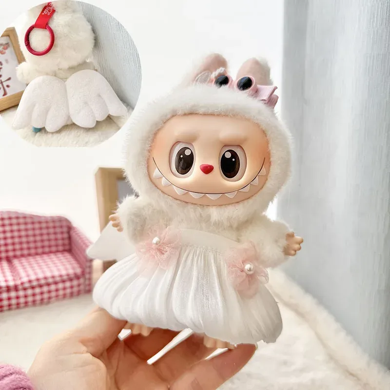 labubu doll angel devil costume outfit set for kpop fans