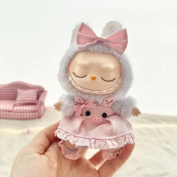 labubu doll bunny dress outfit soft cotton material