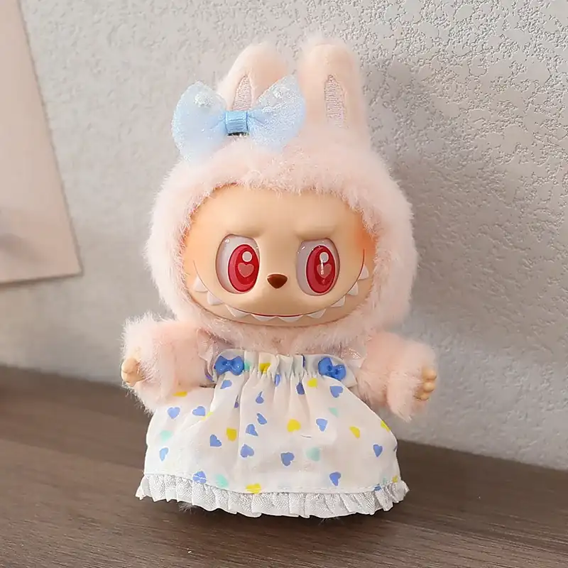 labubu doll bunny outfit for sitting party plush doll