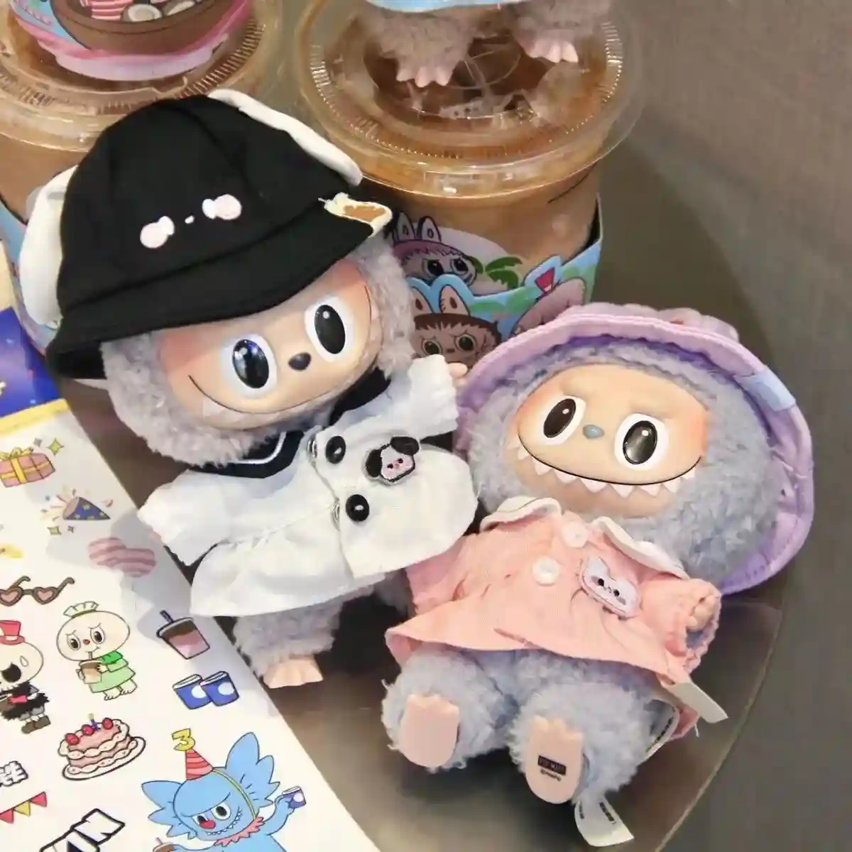 labubu doll changing clothes set soft cotton fabric 17cm