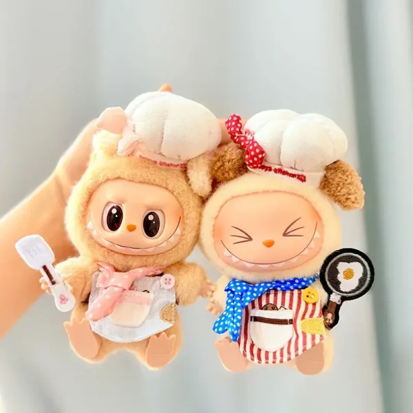 labubu doll chef costume gift for kids fans and collectors