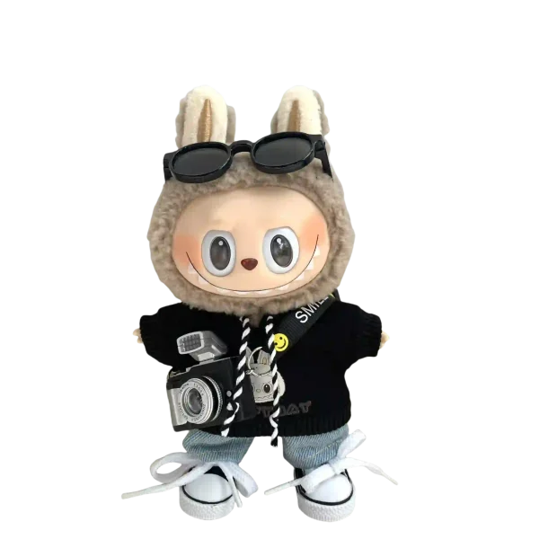 labubu doll clothes 15 17cm size hoodie shorts accessories