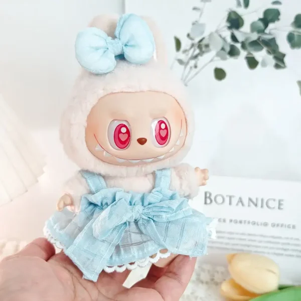 labubu doll clothes bow dress outfit set enhance your dolls beauty