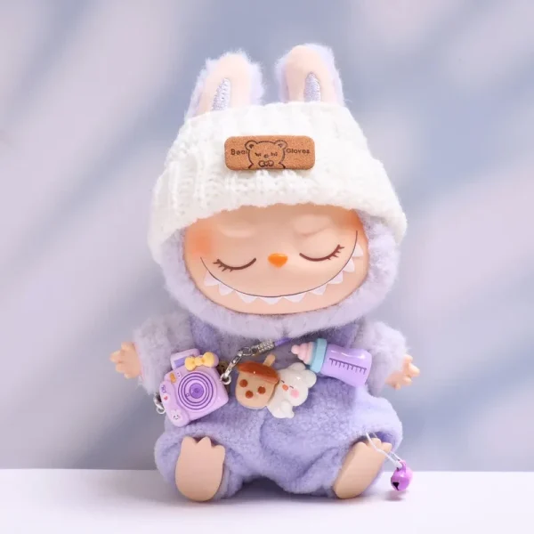 labubu doll clothes bunny outfit set for gentle play