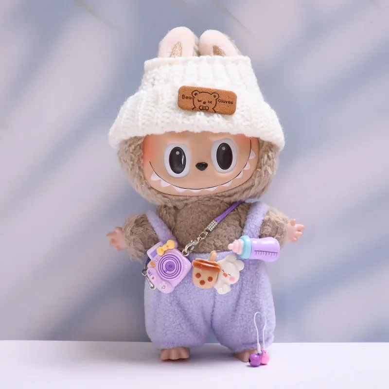 labubu doll clothes bunny outfit set soft plush design