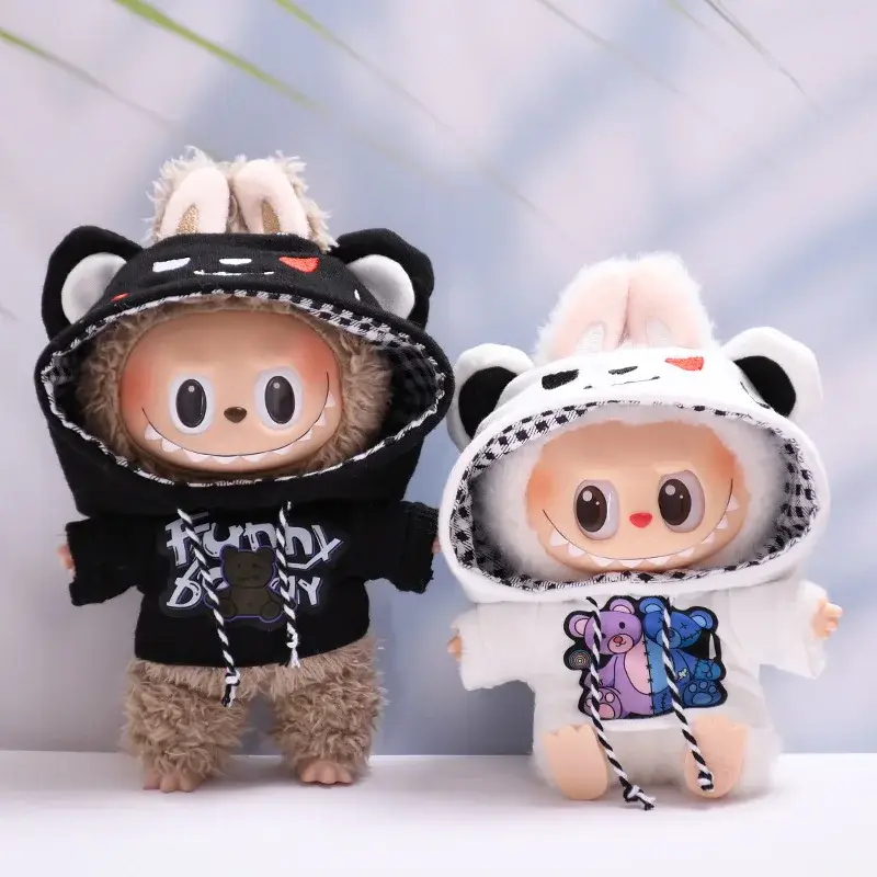labubu doll clothes casual streetwear style hoodie outfit