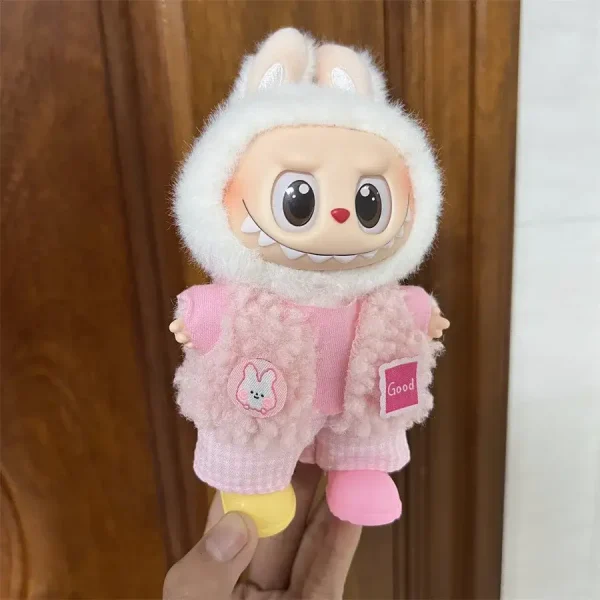 labubu doll clothes leopard print dress outfit fashionable design