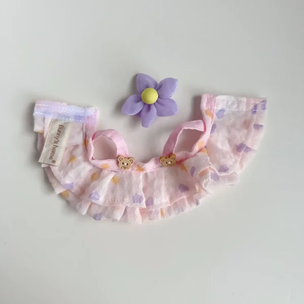 labubu doll clothes set delicate ruffled layers charm