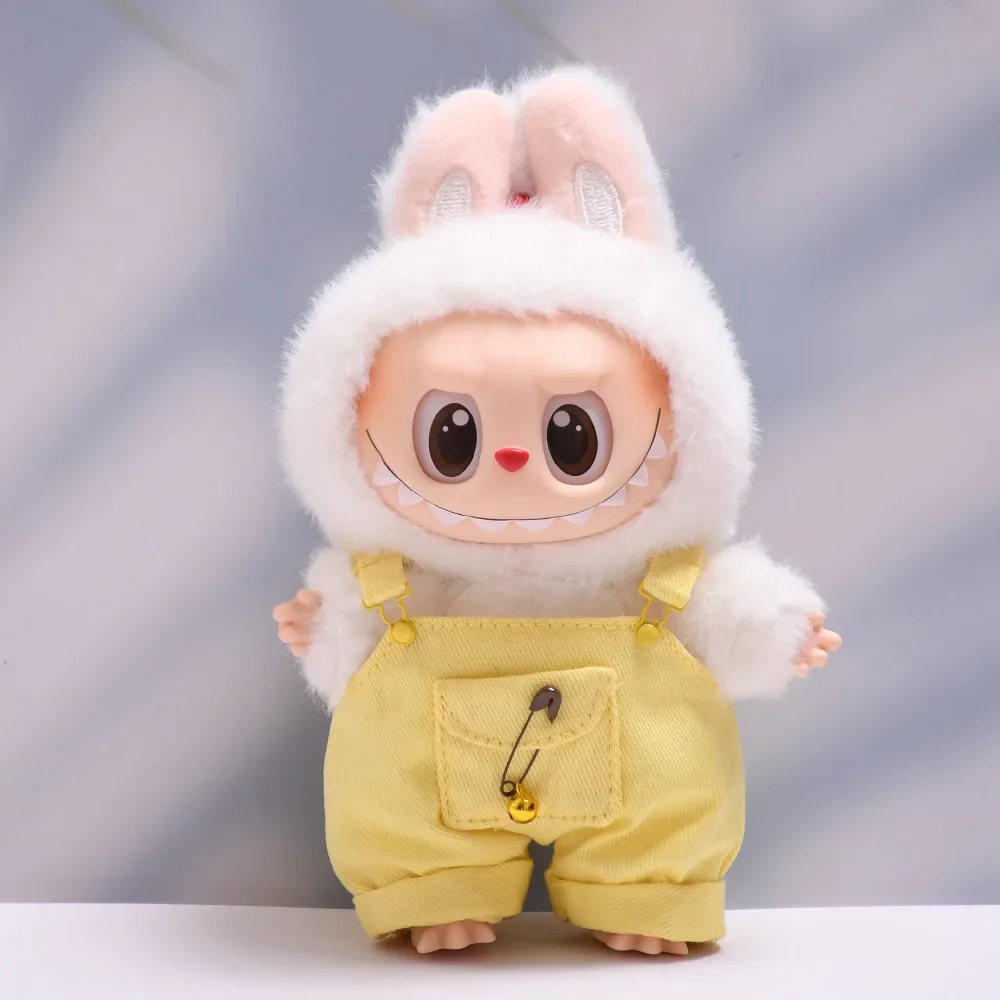 labubu doll clothes set featuring bunny costume and hat