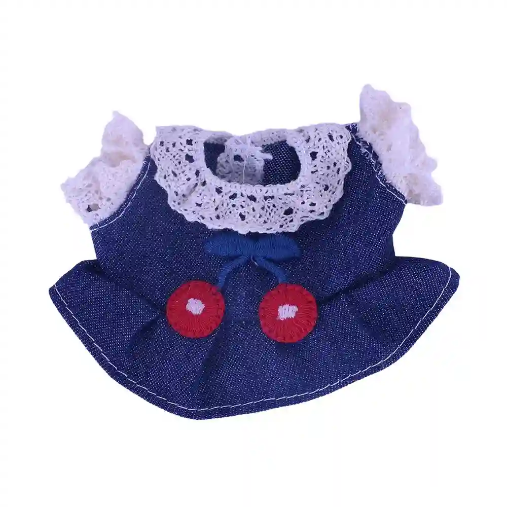 labubu doll clothes soft cotton blend floral dress striped shirt outfit