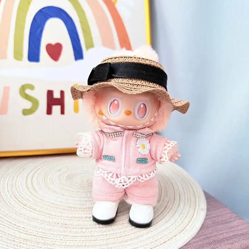 labubu doll clothes soft knit woven fabric comfortable fit