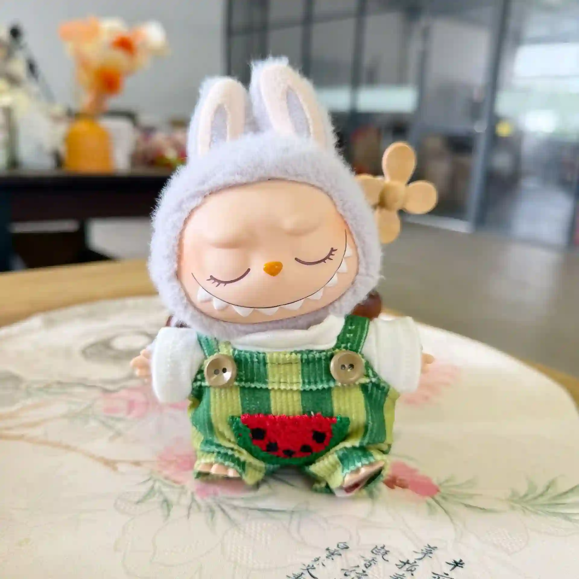 labubu doll clothes summer overalls outfit set