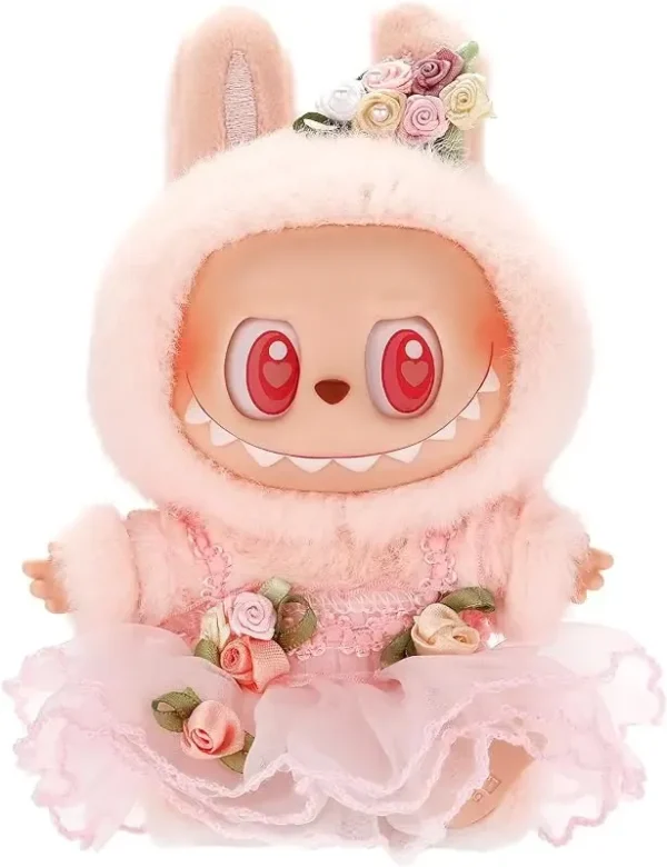 labubu doll clothing pink bunny costume perfect fit