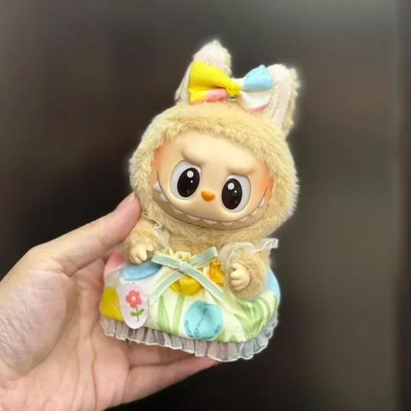 labubu doll clothing set bunny overalls outfit for gifting