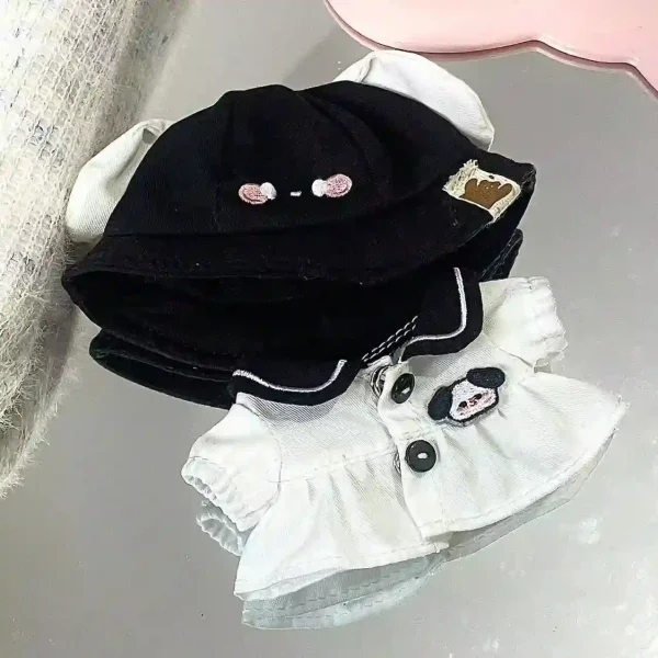 labubu doll clothing set various hat styles bunny ear designs