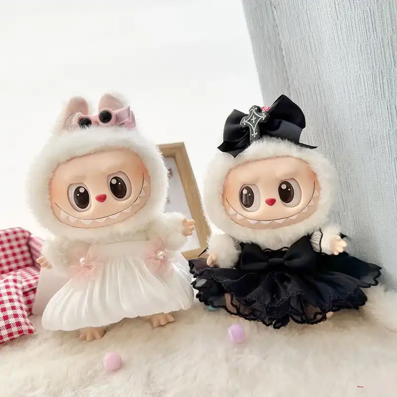 labubu doll devil costume outfit 15cm 17cm kpop doll accessories