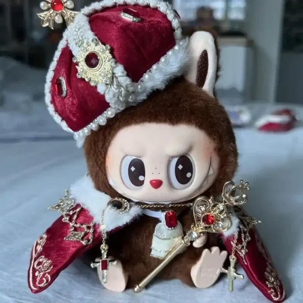 labubu doll king outfit clothing image for 15cm and 17cm dolls